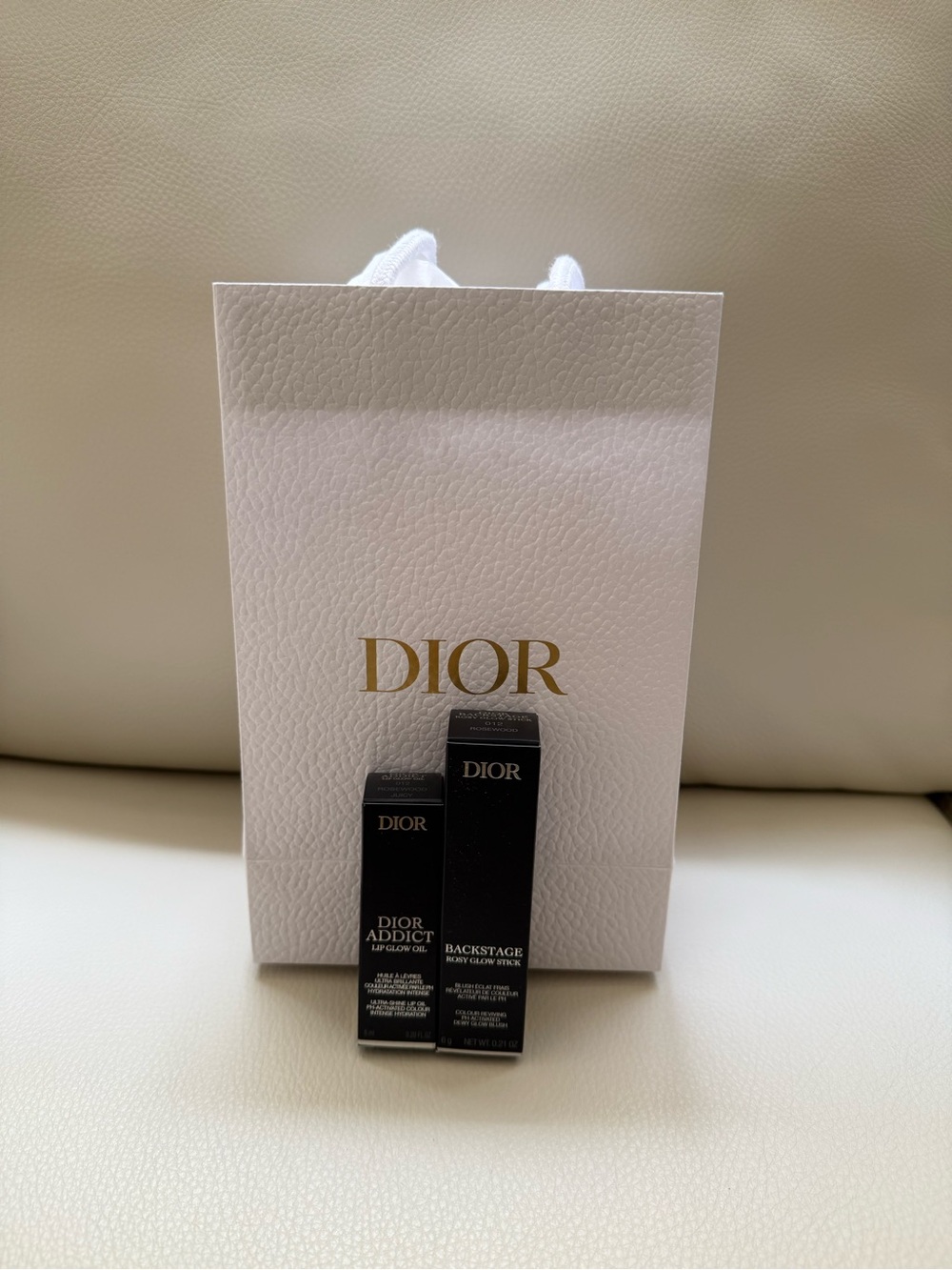 Dior Lip Glow Oil 01 + Dior Rosy Glow Stick 012 Rosewood